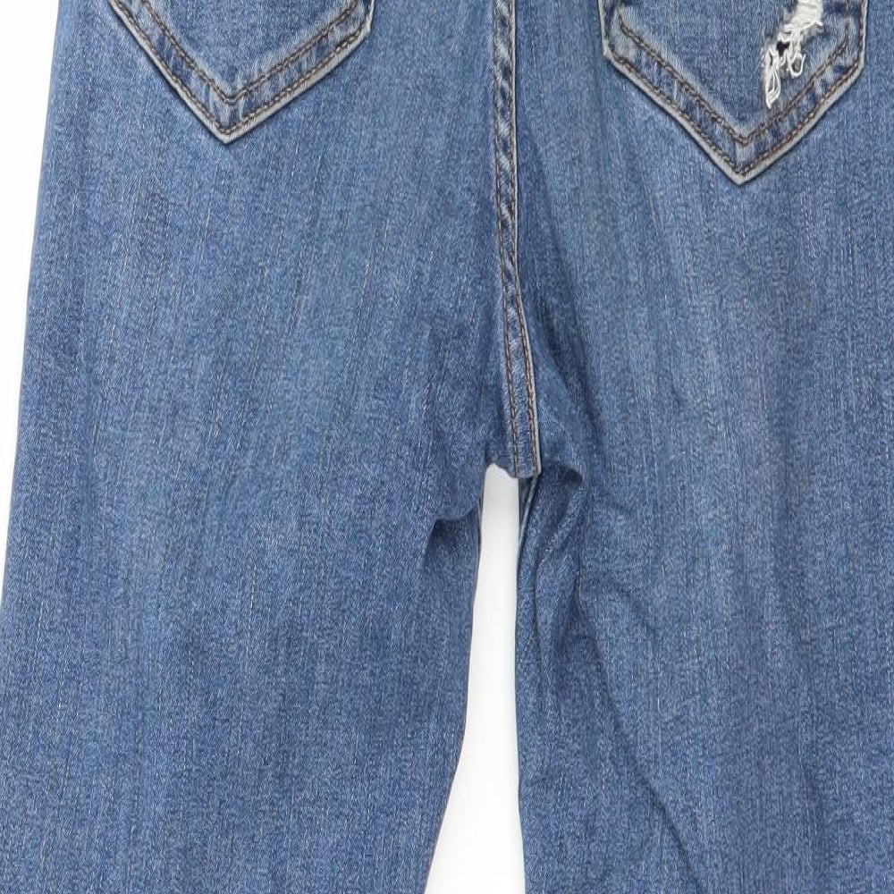 Topshop Womens Blue  Denim Skinny Jeans Size 28 in L25 in