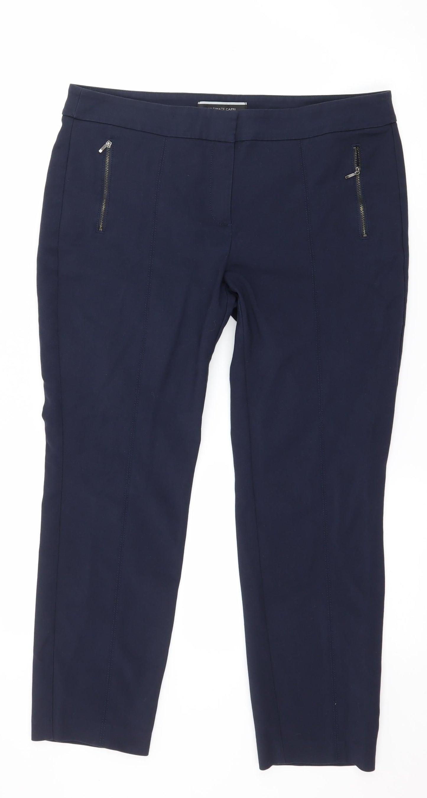 NEXT Womens Blue   Trousers  Size 14 L26 in