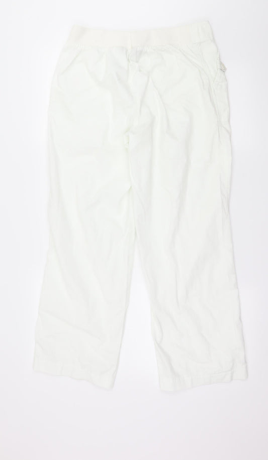 Bonmarché Womens White   Trousers  Size 12 L28 in