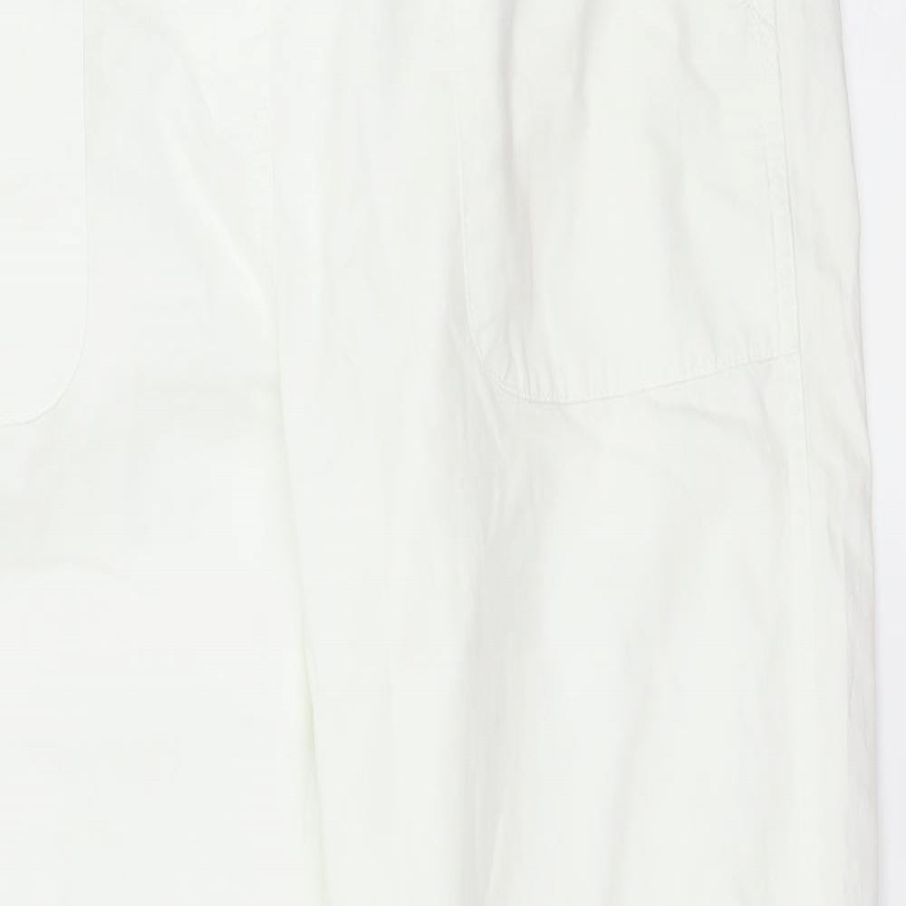 Bonmarché Womens White   Trousers  Size 12 L28 in