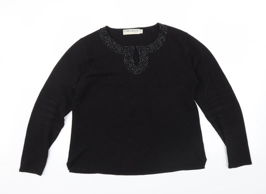 CORDELIA Womens Black   Pullover Jumper Size 14