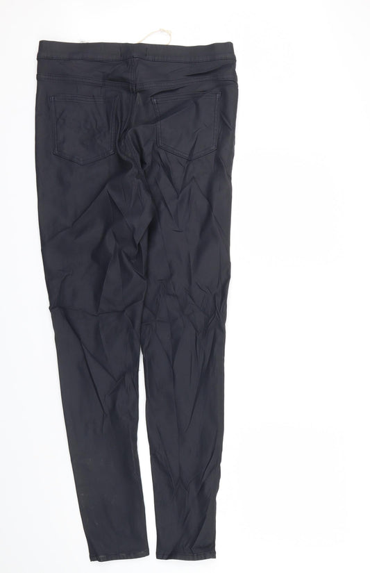 M&S Womens Blue   Dress Pants Trousers Size 14 L29 in