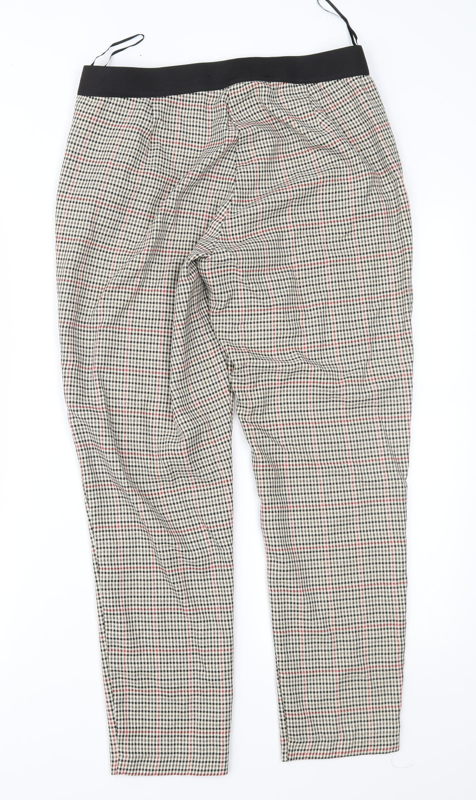 Peacocks Womens Brown Houndstooth  Trousers  Size 10 L27 in