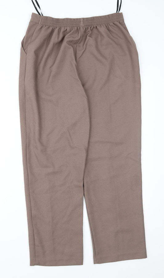 Papay Womens Brown   Trousers  Size 12 L27 in