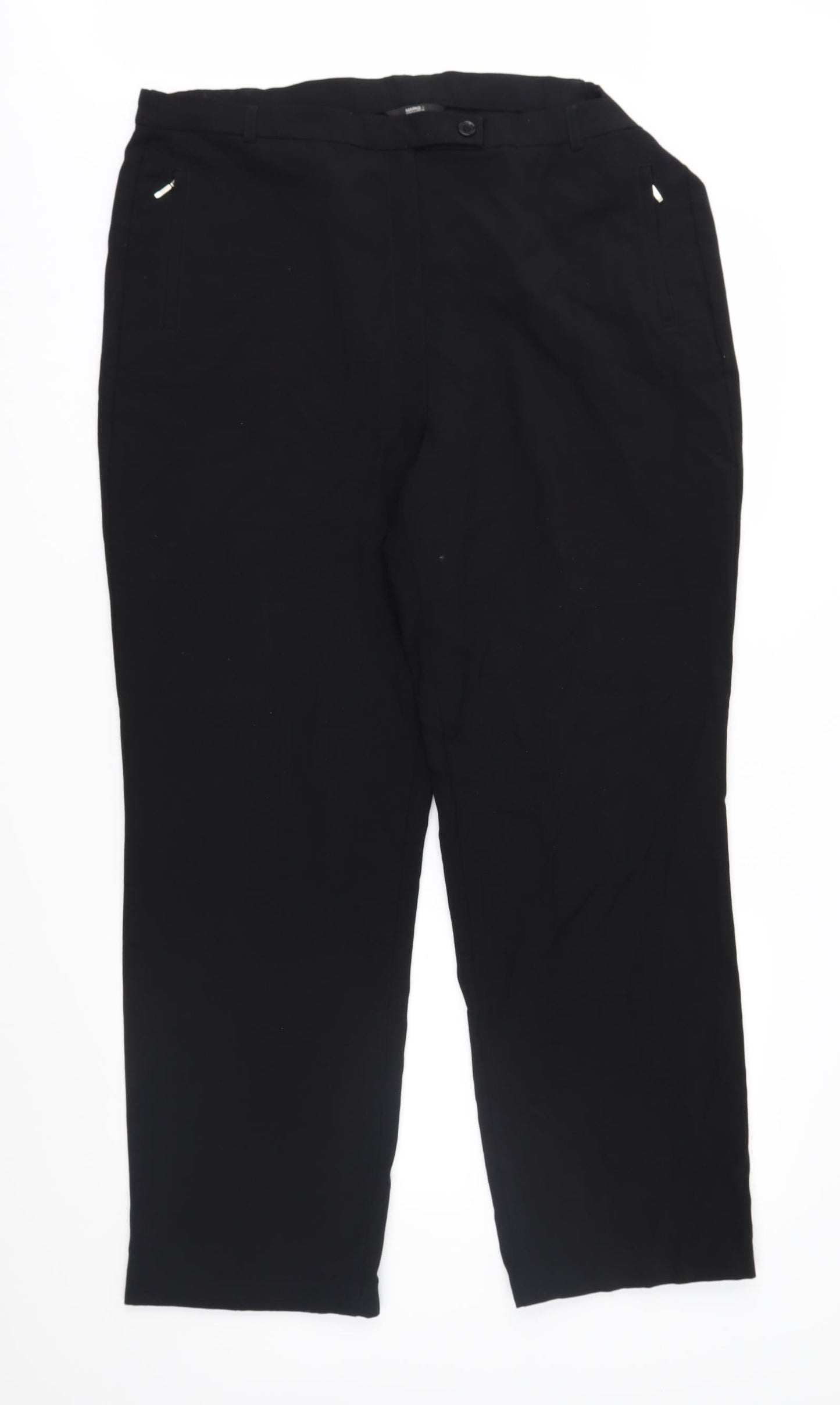 Marks and Spencer Womens Black   Trousers  Size 18 L30 in