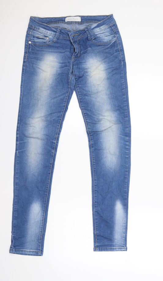 adora's Womens Blue  Denim Skinny Jeans Size 10 L31 in