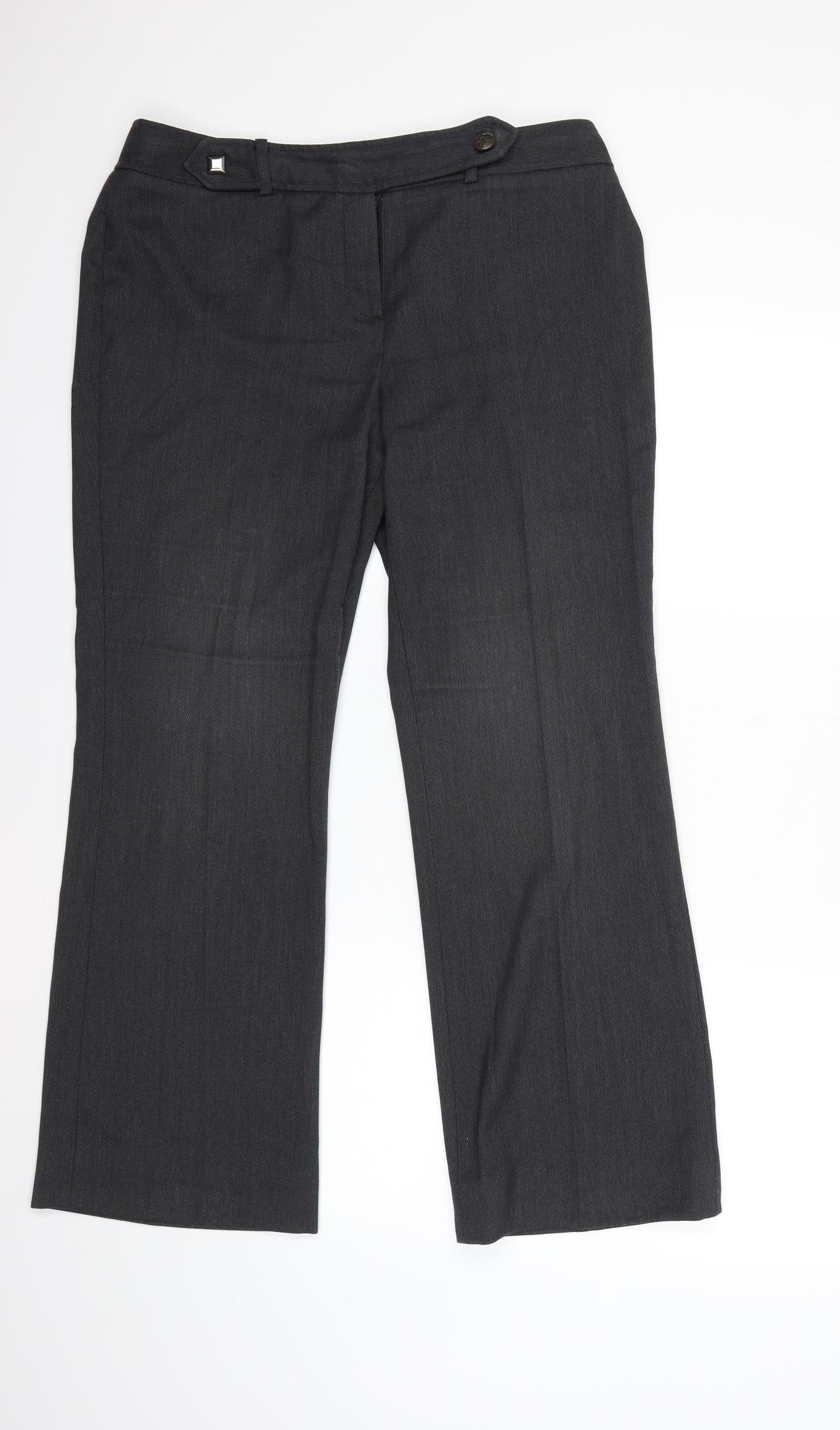 Principles Womens Grey  Denim Trousers  Size 14 L28 in