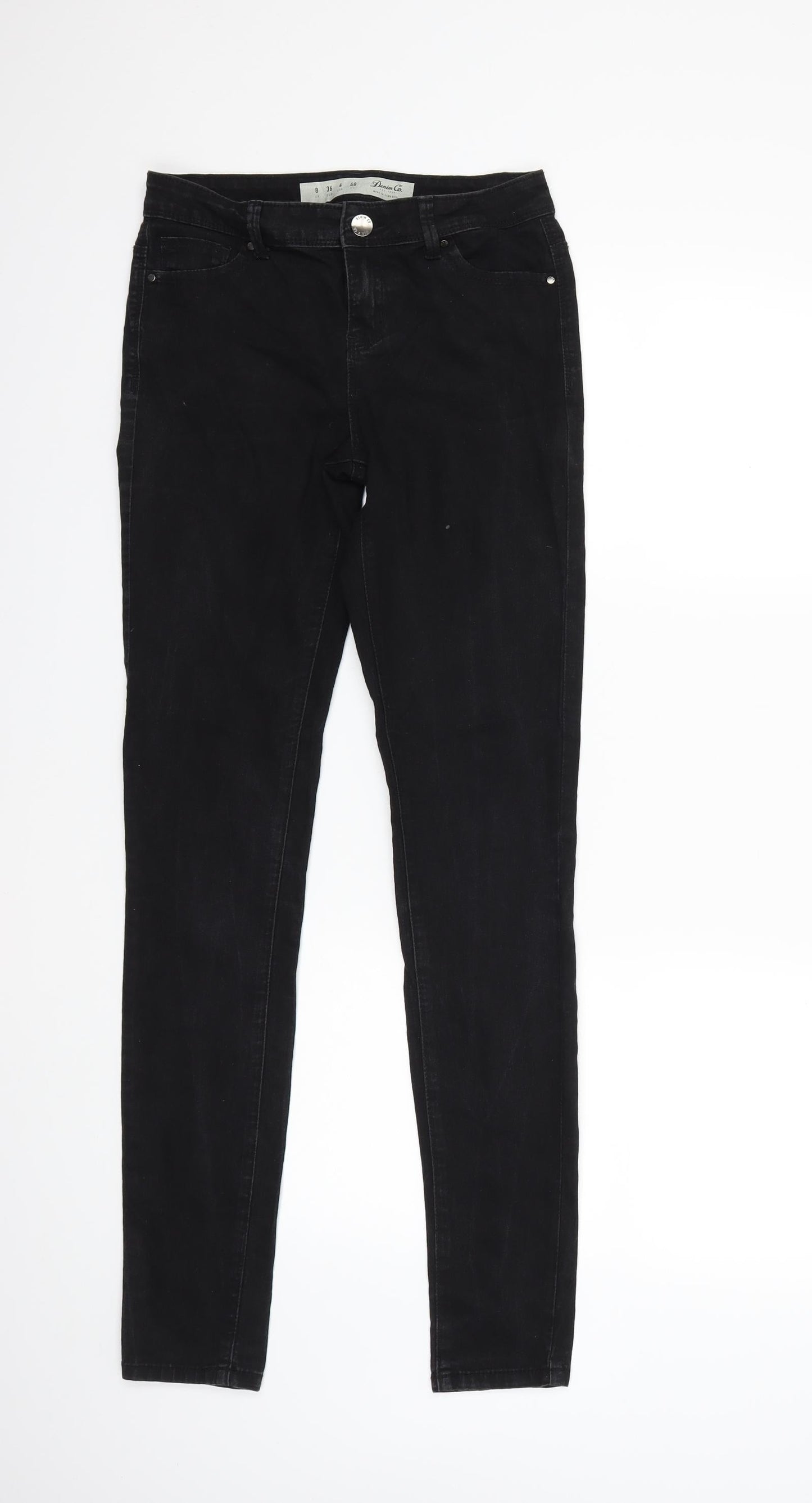 Dorothy Perkins Womens Black  Denim Skinny Jeans Size 8 L30 in