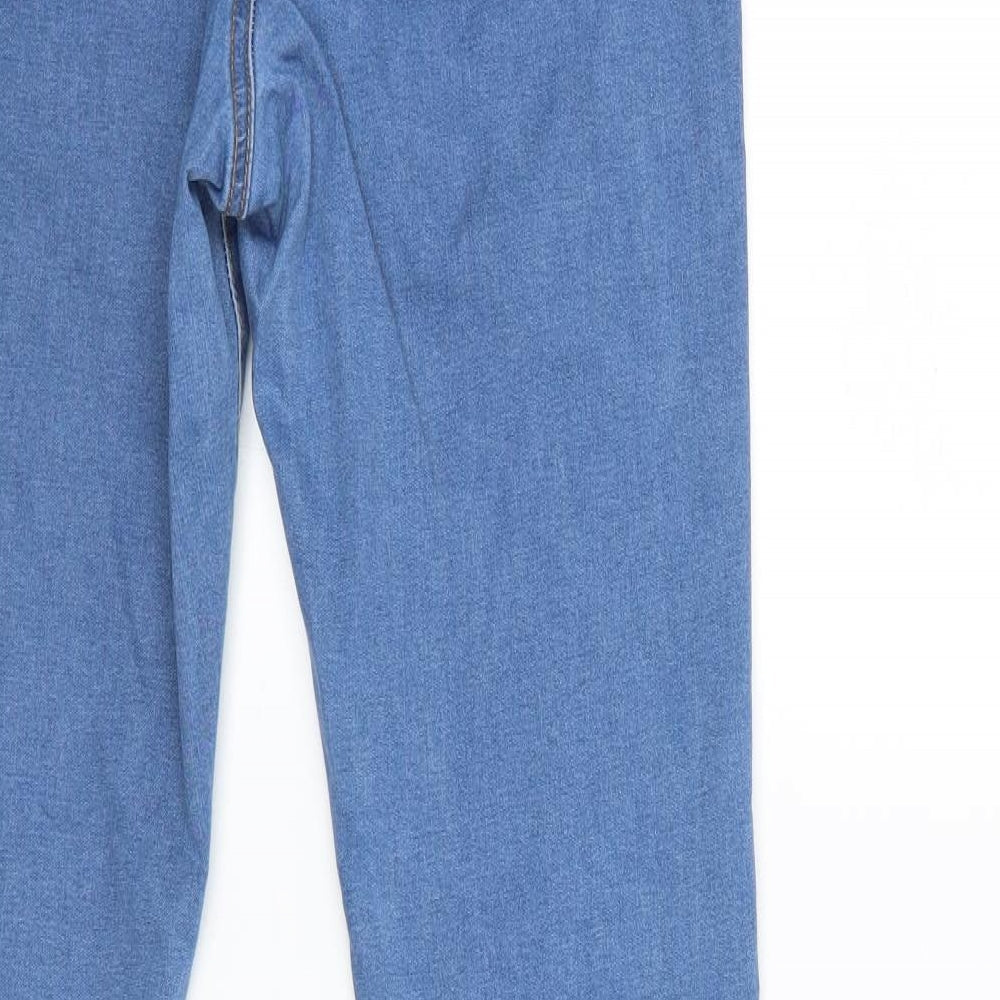Denim & Co. Womens Blue  Denim Skinny Jeans Size 14 L30 in