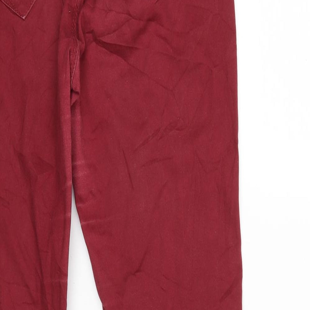 Camaieu Womens Red  Denim Jegging Jeans Size 30 in L29 in