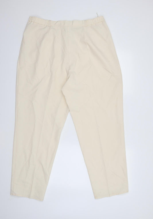Preworn Womens Beige   Trousers  Size 22 L28 in