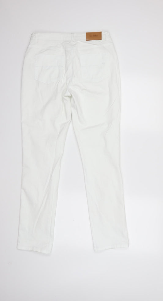 ANNE WEYBURN Womens White   Skinny Jeans Size 10 L31 in