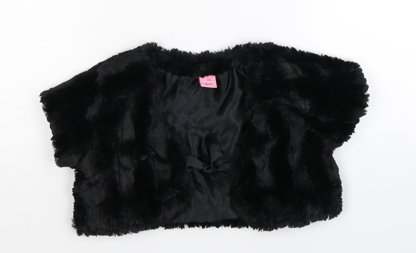 Adams Girls Black   Jacket  Size 7 Years