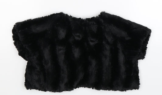 Adams Girls Black   Jacket  Size 7 Years