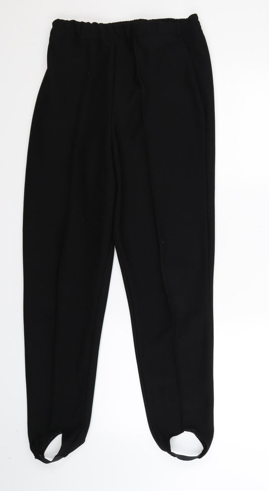 Preworn Womens Black   Trousers  Size 12 L26 in