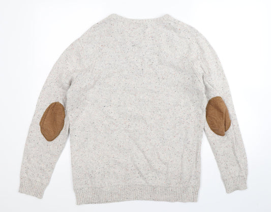 Cedar Wood State Mens Grey  Knit Pullover Jumper Size L