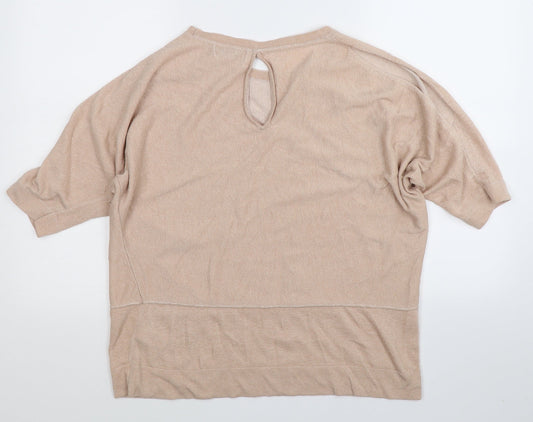 NEXT Womens Beige  Knit Pullover Jumper Size 18