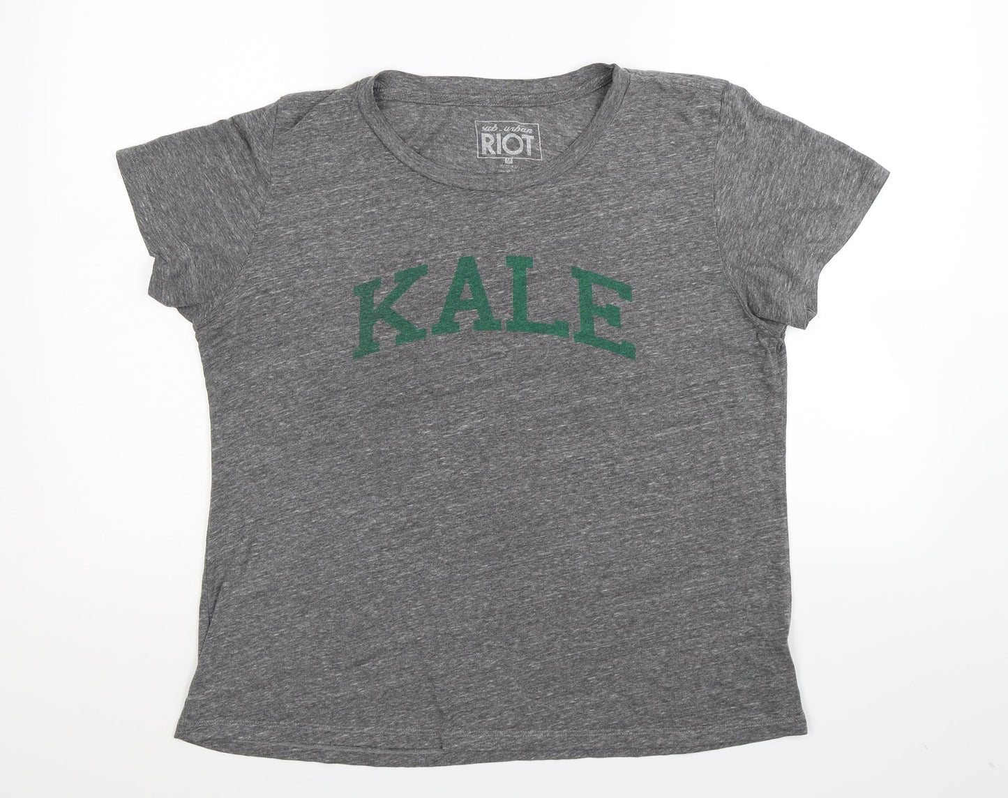 Riot Womens Grey   Basic T-Shirt Size M