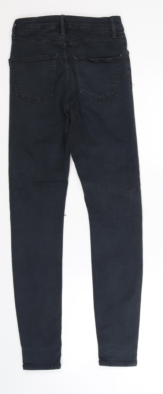 Topshop Womens Blue  Denim Skinny Jeans Size 25 in L28 in