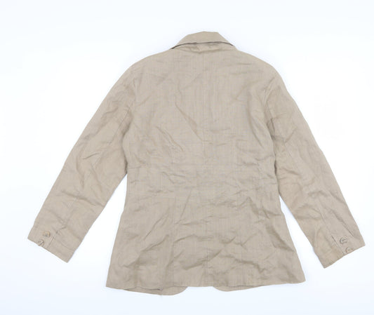 Nikki Valenti  Womens Beige   Jacket  Size 10
