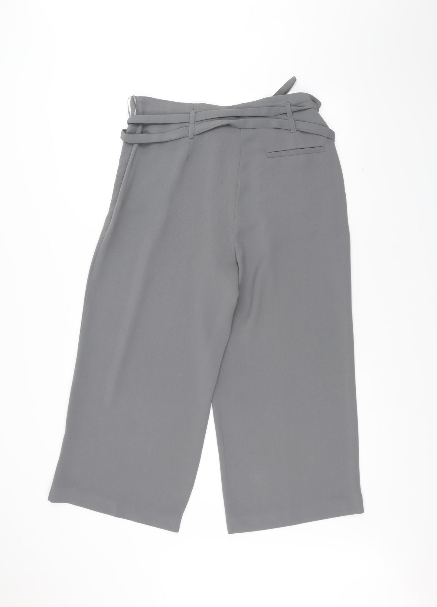 NEXT Womens Grey   Trousers  Size 12 L24 in - Belted
