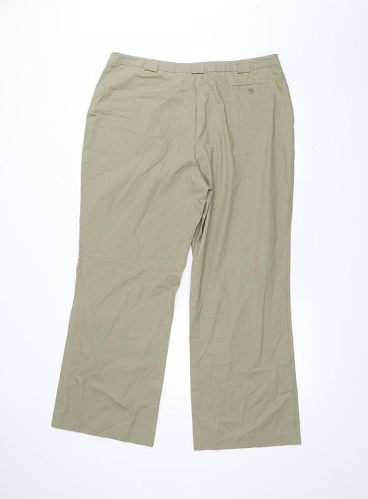 For Women Womens Green   Trousers  Size 18 L28 in