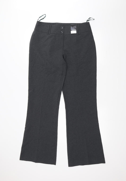 Papaya Womens Grey   Trousers  Size 12 L29 in