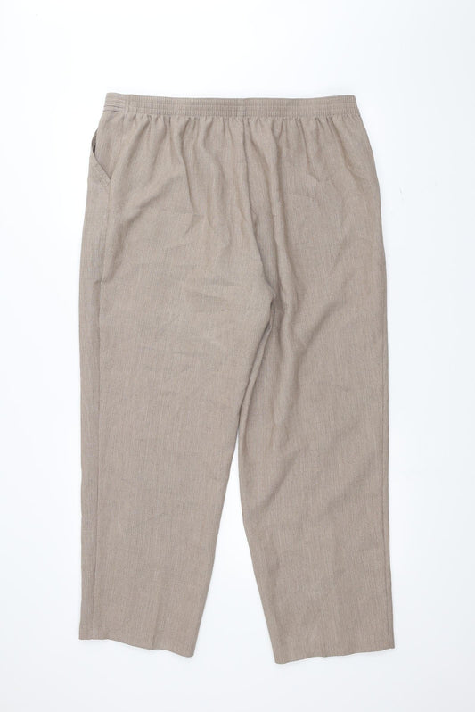 Marks and Spencer Womens Brown   Trousers  Size 18 L26 in