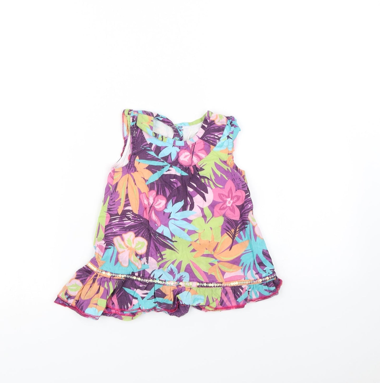 Preworn Baby Multicoloured Floral  Basic T-Shirt Size 18-24 Months