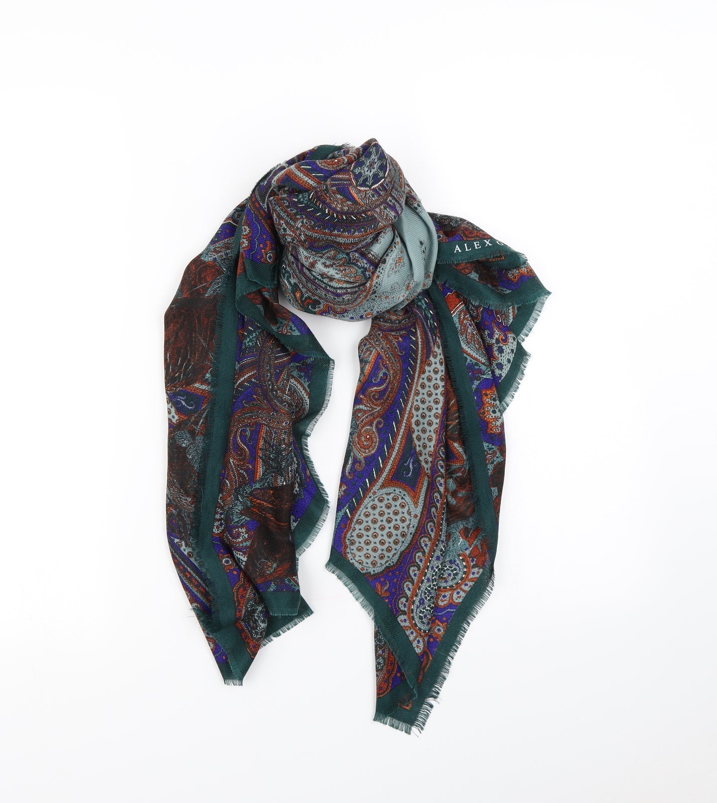 Preworn Womens Multicoloured Geometric   Scarf