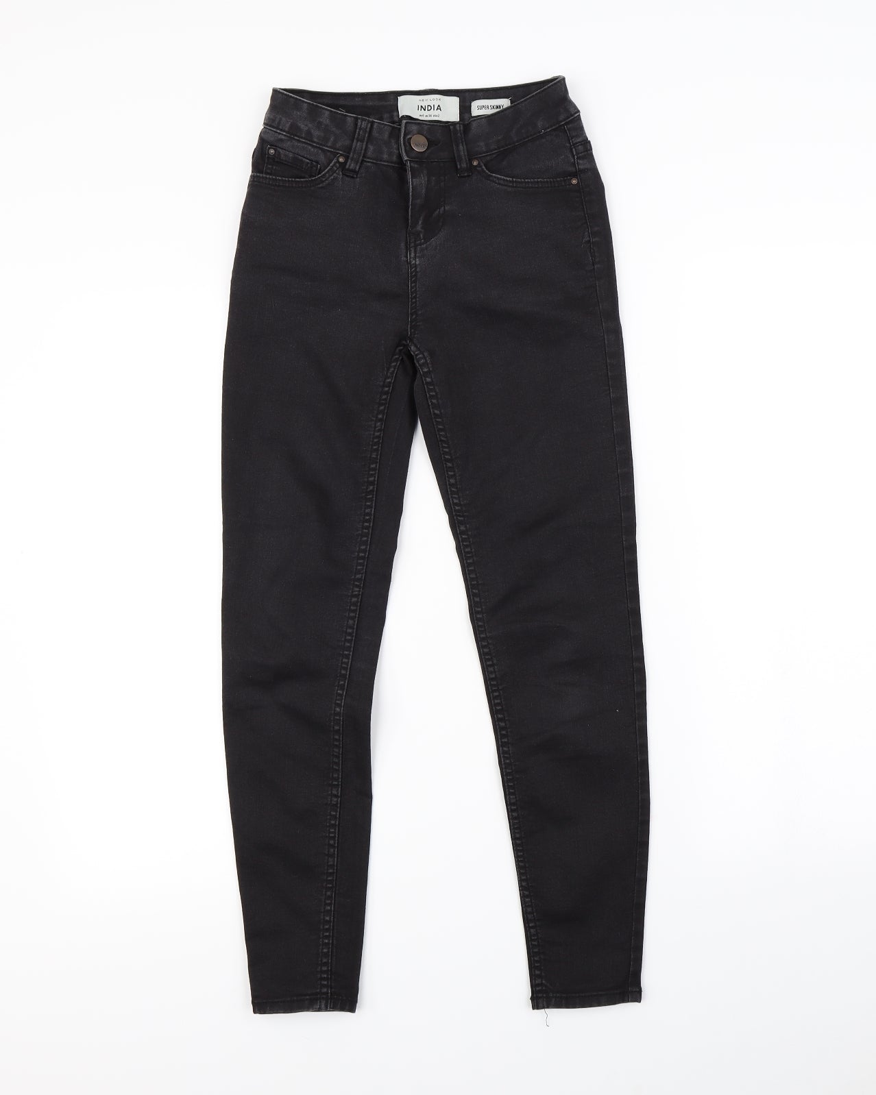 New Look Womens Black   Straight Jeans Size 6 L27 in
