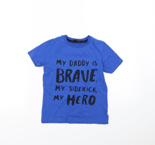 George Boys Blue   Basic T-Shirt Size 5 Years