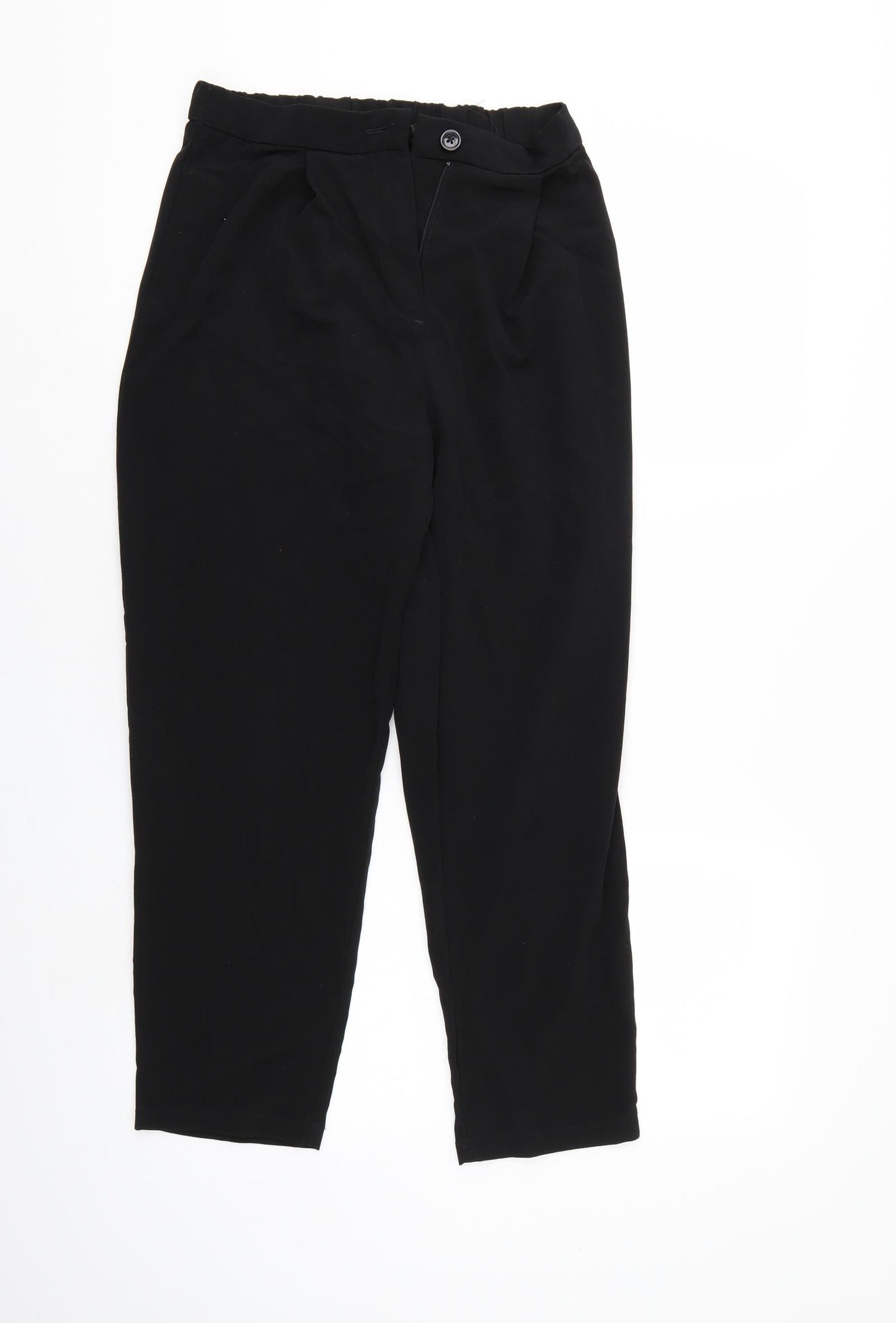 Divided Womens Black   Cropped Trousers Size 6 L24 in
