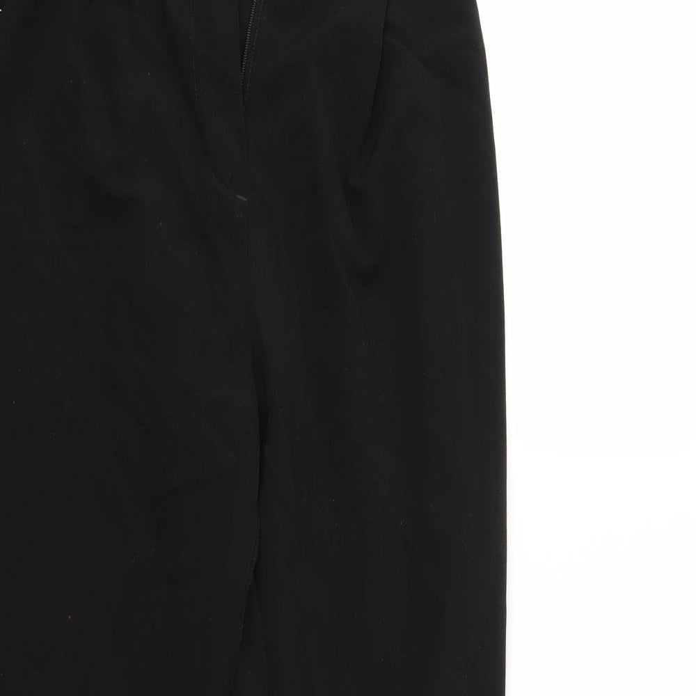 Divided Womens Black   Cropped Trousers Size 6 L24 in