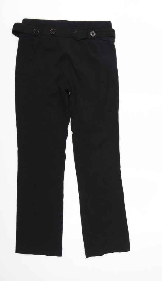 JoJo Maman Bébé Womens Black   Trousers  Size 6 L27 in
