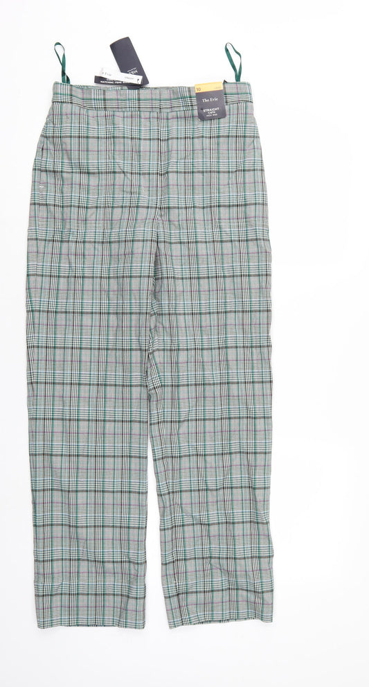 The Evie Womens Multicoloured Check  Trousers  Size 10 L27 in