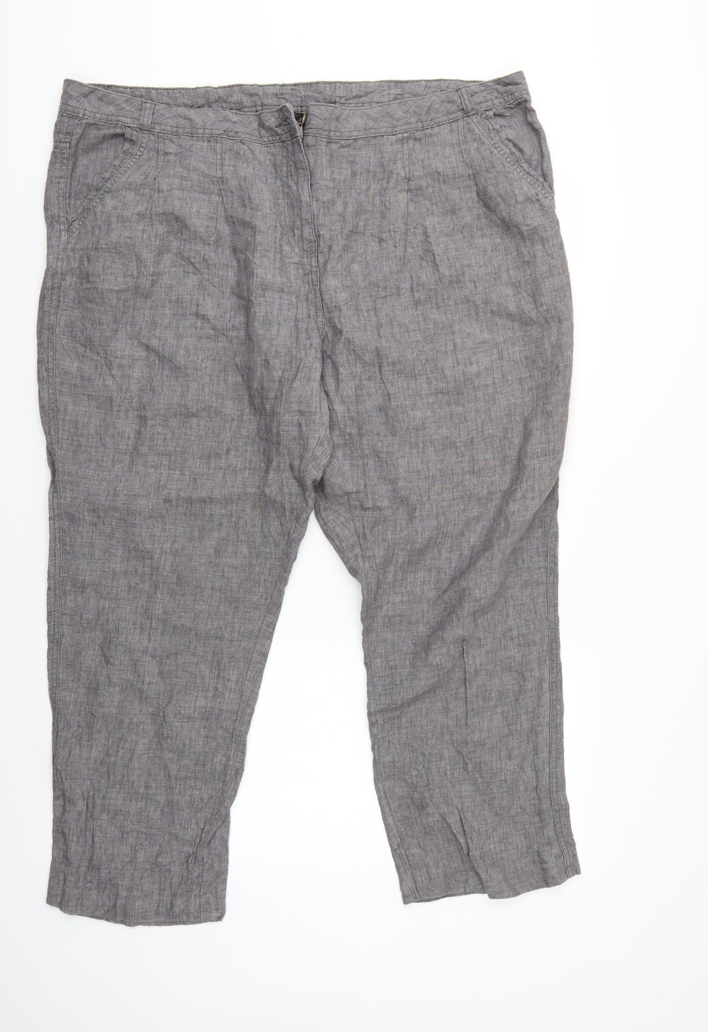 MDA Womens Grey   Trousers  Size 22 L27 in