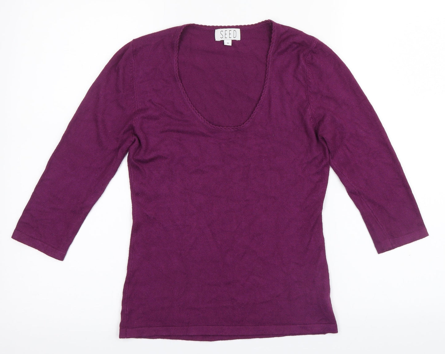 Seed Womens Purple   Pullover Jumper Size S