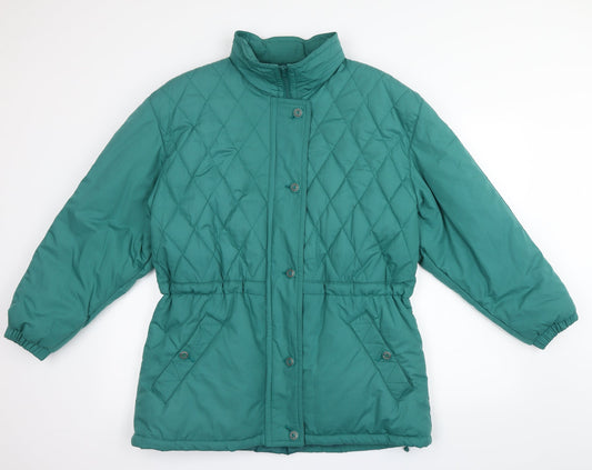 Select Casuals Womens Green   Anorak Coat Size 12  - concealed hood