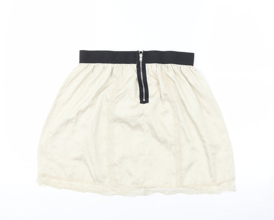 River Island Womens Beige   A-Line Skirt Size 12