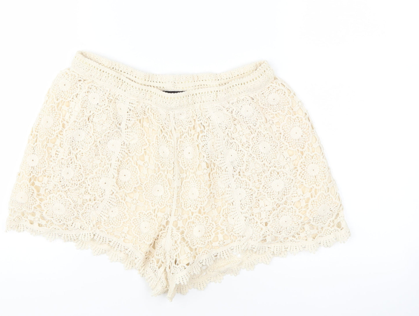 New Look Womens Beige   Hot Pants Shorts Size 10