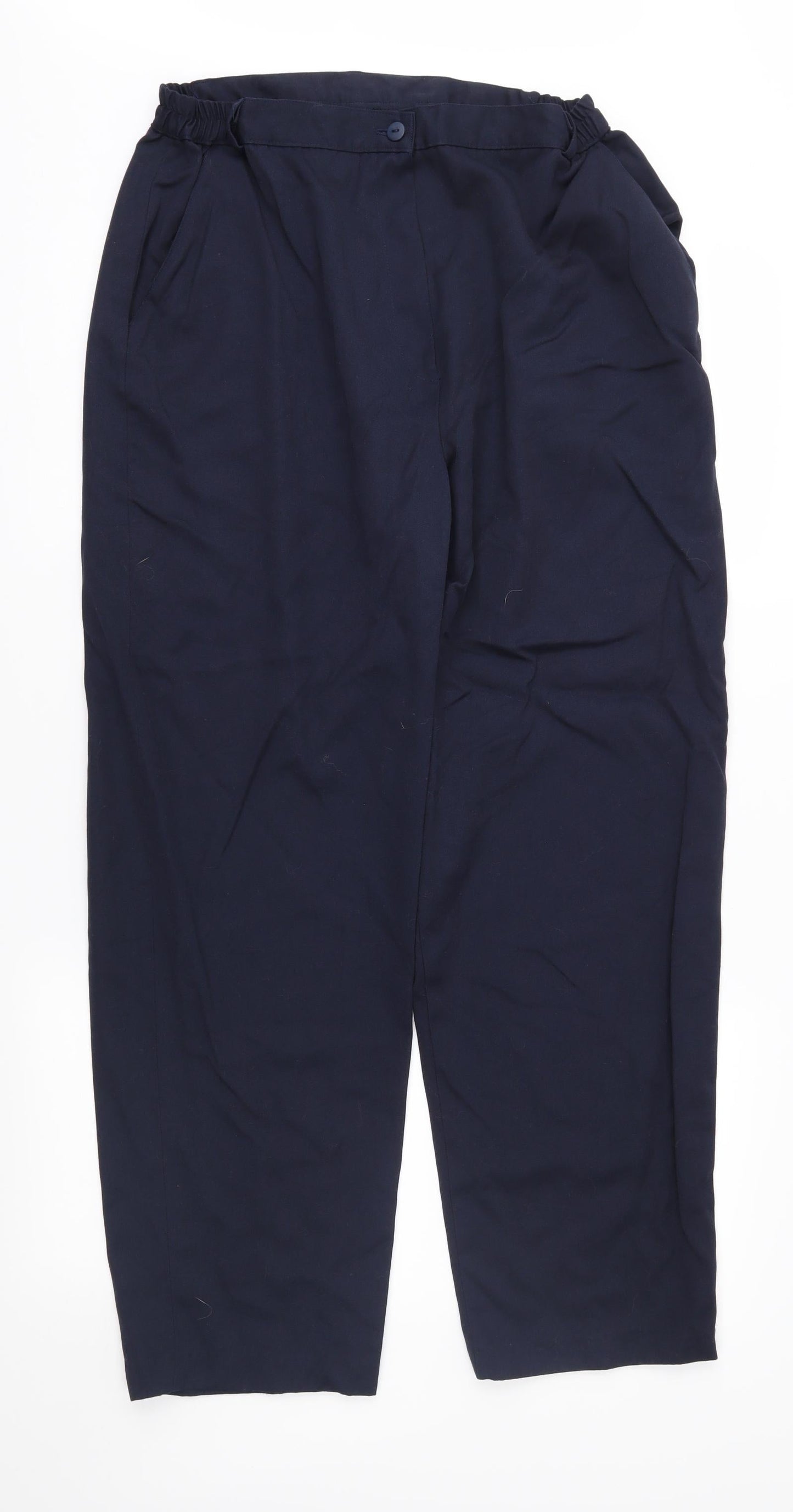 Preworn Womens Black   Trousers  Size 16 L28 in