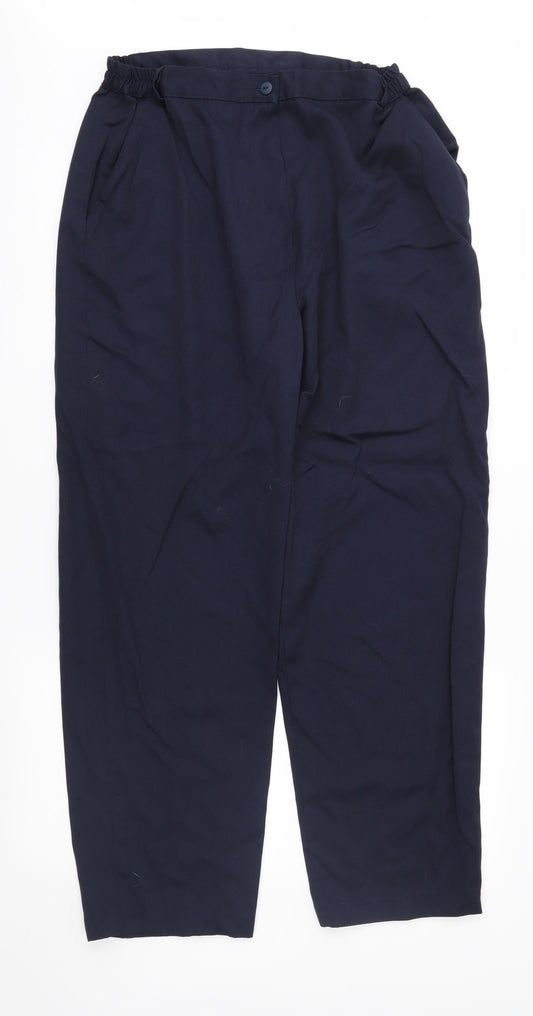 Preworn Womens Black   Trousers  Size 16 L28 in