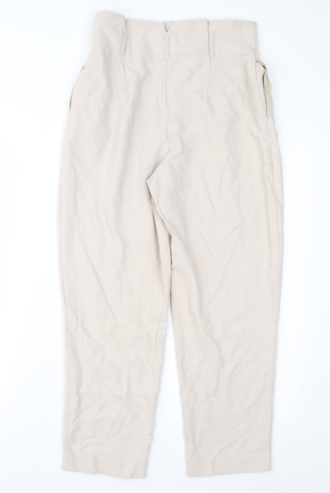 Topshop Womens Pink   Cropped Trousers Size 10 L25 in