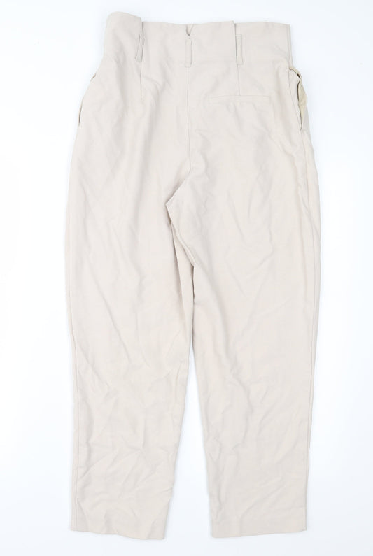 Topshop Womens Pink   Cropped Trousers Size 10 L25 in