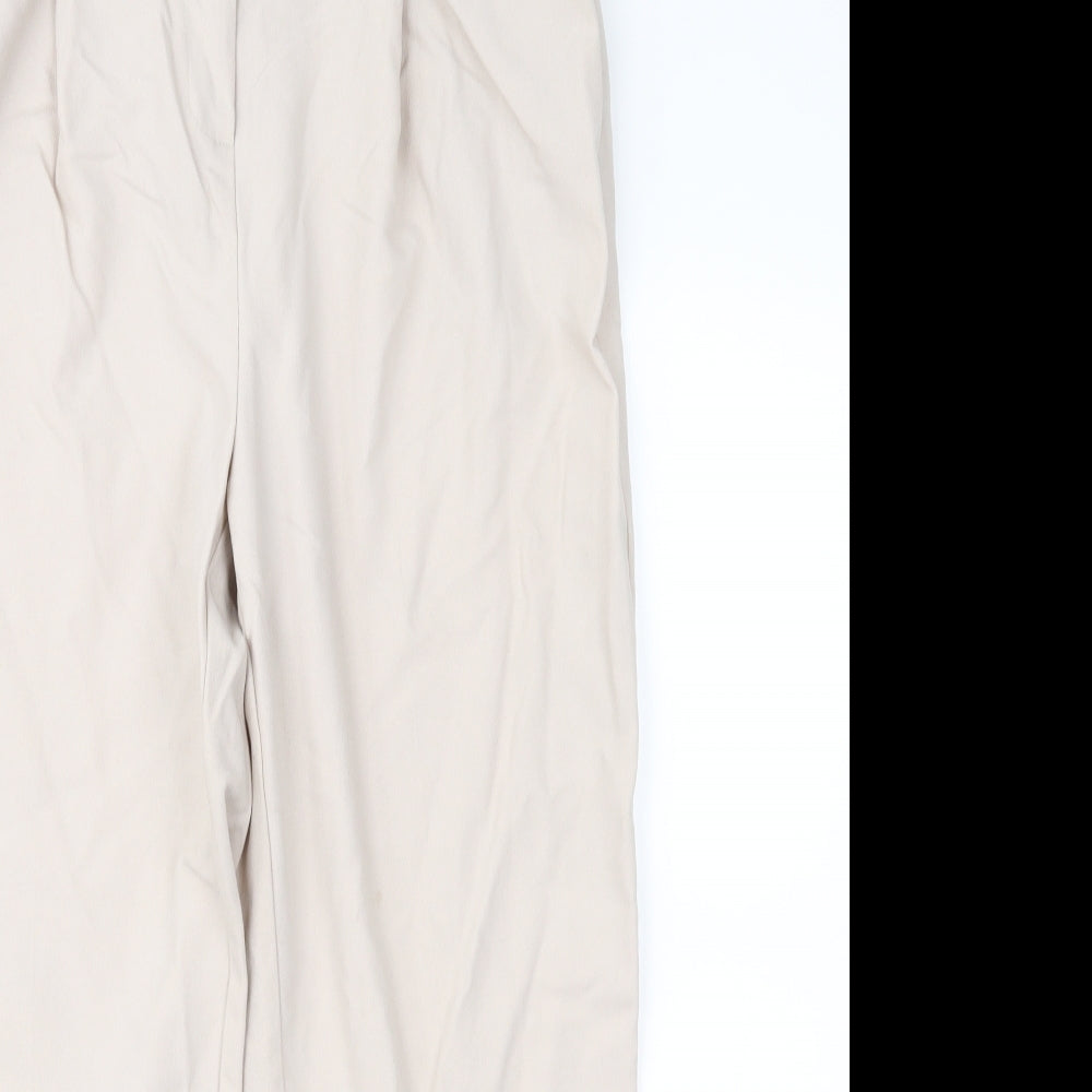 Topshop Womens Pink   Cropped Trousers Size 10 L25 in