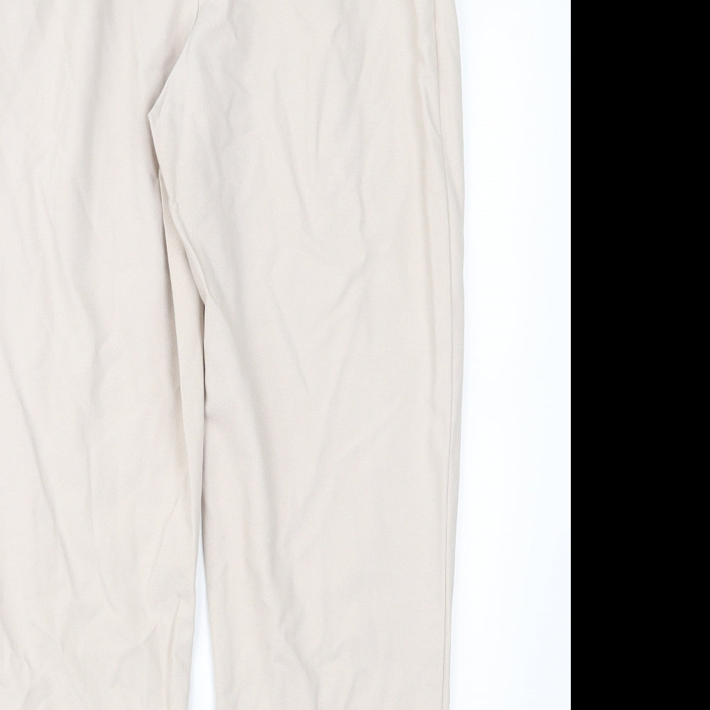 Topshop Womens Pink   Cropped Trousers Size 10 L25 in