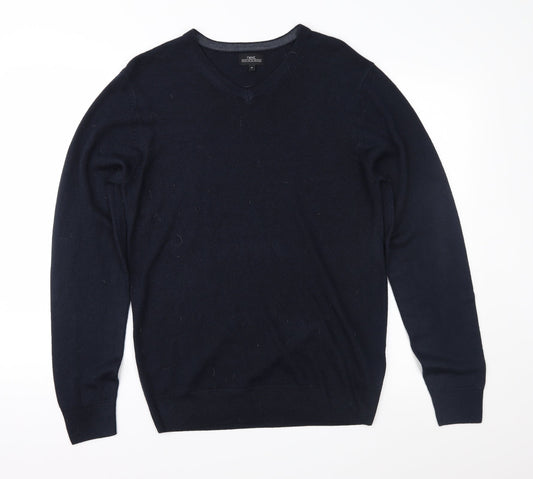NEXT Mens Black  Knit Pullover Jumper Size M