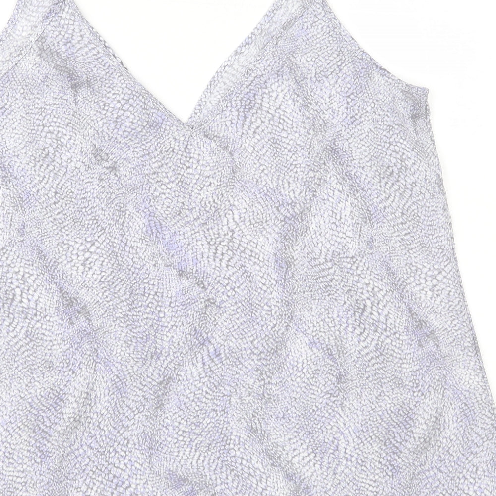 NEXT Womens Purple Geometric  Camisole Blouse Size 10