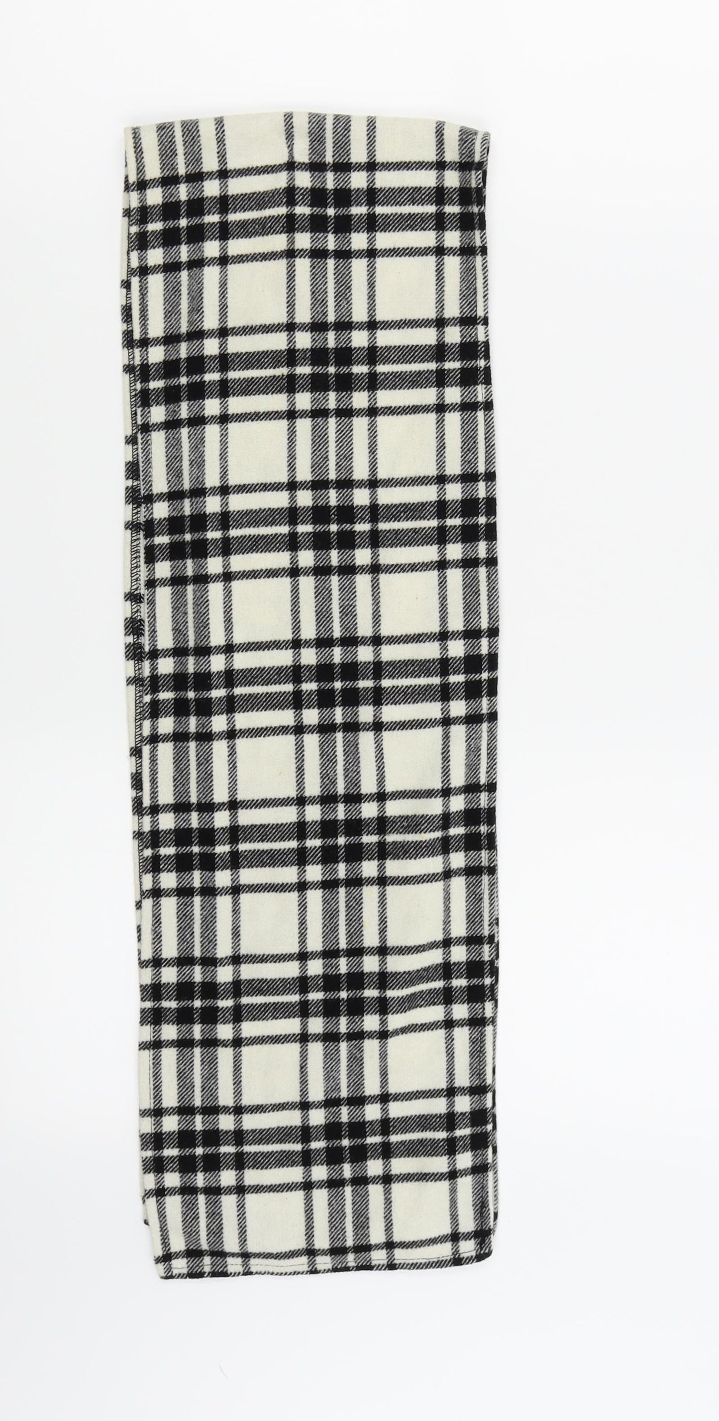 Preworn Womens Black Check   Scarf